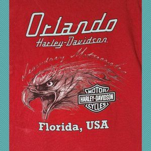 Harley Davidson VTG Graphic Sleeveless T-Shirt Orlando Florida
